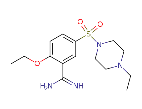 Molecular Structure of 383427-93-8 (2-ethoxy-5-[(4-ethyl-1-piperazinyl)sulfonyl]-benzamidine)