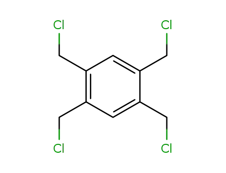 Molecular Structure of 2206-83-9 (Benzene, 1,2,4,5-tetrakis(chloromethyl)-)