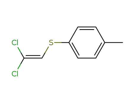 Molecular Structure of 40976-96-3 (Benzene, 1-[(2,2-dichloroethenyl)thio]-4-methyl-)