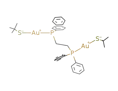 1,2-bis(diphenylphosphanyl)ethanebis(tert-butylthiolate)digold(I)