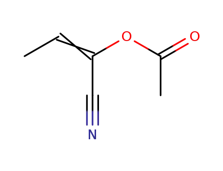 Molecular Structure of 22581-05-1 (1-cyanoprop-1-enyl acetate)
