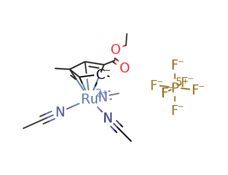tris(acetonitrile)(η<sup>5</sup>-1-ethoxycarbonyl-2,4-dimethylcyclopentadienyl)ruthenium hexafluorophosphate