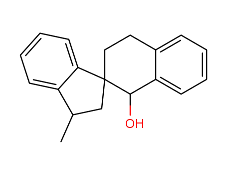 Molecular Structure of 78013-93-1 (1'-hydroxy-2-methylspiro<indan-1,2'-tetralin>)