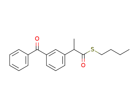 Molecular Structure of 467225-84-9 (S-butyl α-(3-benzoylphenyl)thiopropionate)