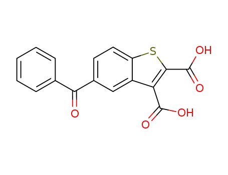 5-benzoylbenzo<b>thiophene-2,3-dicarboxylic acid