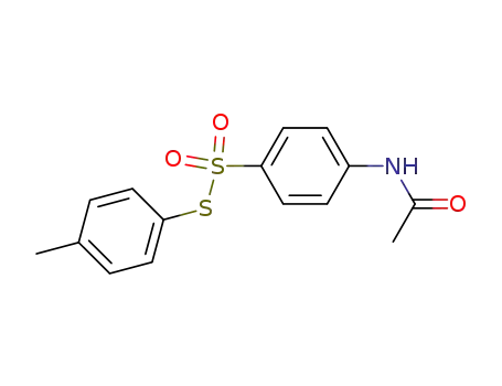 Molecular Structure of 18729-57-2 (Benzenesulfonothioic acid, 4-(acetylamino)-, S-(4-methylphenyl) ester)