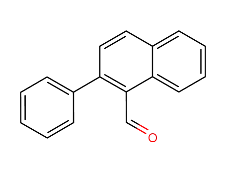 Molecular Structure of 137869-22-8 (2-Phenylnaphthalene-1-carboxaldehyde)