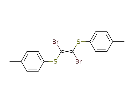Molecular Structure of 861320-15-2 (1,2-dibromo-1,2-bis-<i>p</i>-tolylsulfanyl-ethene)