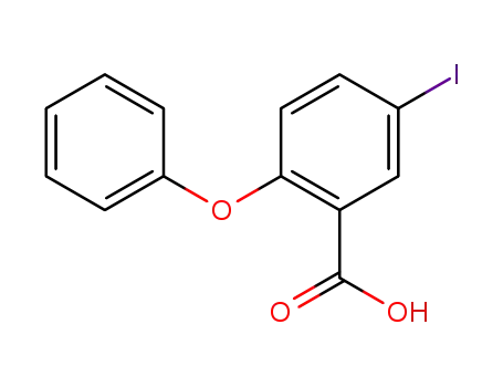 Molecular Structure of 69199-91-3 (5-iodo-2-phenoxy-benzoic acid)