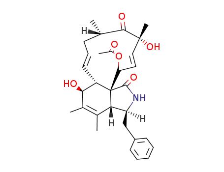 Molecular Structure of 22144-76-9 (CYTOCHALASIN C)
