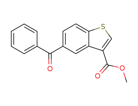 5-benzoyl-3-carboxymethylbenzo<b>thiophene