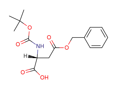 Molecular Structure of 51186-58-4 (Boc-D-aspartic acid 4-benzyl ester)