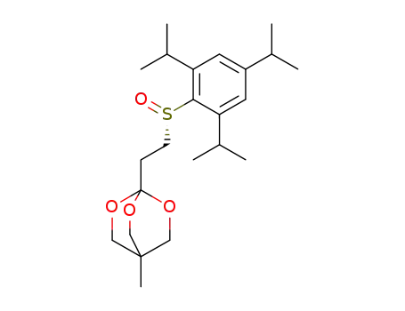 Molecular Structure of 246862-25-9 ((S)-2-(4-methyl-2,6,7-trioxabicyclo[2,2,2]oct-1-yl)ethyl 2,4,6-triisopropylphenyl sulfoxide)