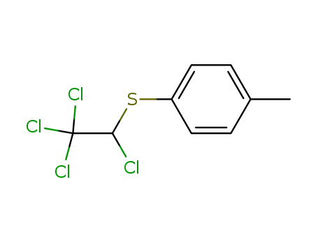 Molecular Structure of 88388-96-9 (Benzene, 1-methyl-4-[(1,2,2,2-tetrachloroethyl)thio]-)