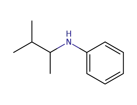 Molecular Structure of 100054-14-6 (Benzenamine, N-(1,2-dimethylpropyl)-)