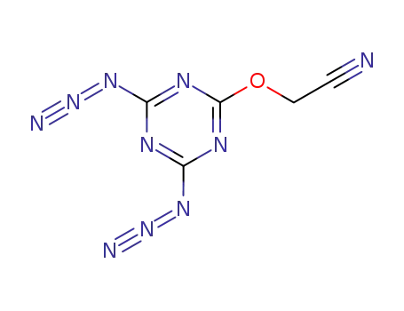 Molecular Structure of 127660-99-5 ([(4,6-diazido-1,3,5-triazin-2-yl)oxy]acetonitrile)