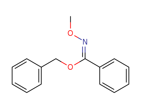 Molecular Structure of 185197-15-3 (Benzenecarboximidic acid, N-methoxy-, phenylmethyl ester, (Z)-)