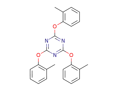 Molecular Structure of 750-16-3 (1,3,5-Triazine, 2,4,6-tris(2-methylphenoxy)-)