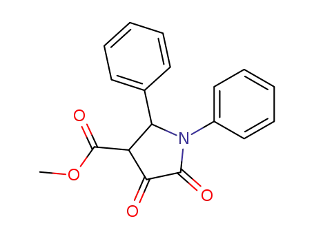 4,5-dioxo-1,2-diphenyl-pyrrolidine-3-carboxylic acid methyl ester