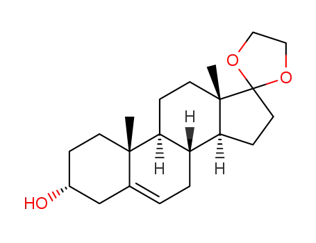 Molecular Structure of 14456-21-4 (17,17-ethylenedioxy-androst-5-ene-3α-ol)