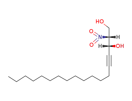 Molecular Structure of 96040-13-0 (2-nitro-4-octadecine-1,3-diol)
