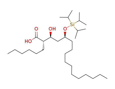 (2S,3S,5S)-2-hexyl-3-hydroxy-5-((triisopropylsilyl)oxy)hexadecanoic acid