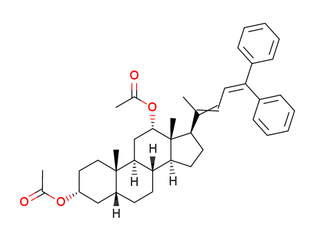 Chola-20(22),23-diene-3,12-diol,24,24-diphenyl-, 3,12-diacetate, (3a,5b,12a)- cas  82426-77-5