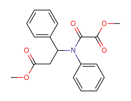 3-(<i>N</i>-methoxyoxalyl-anilino)-3-phenyl-propionic acid methyl ester