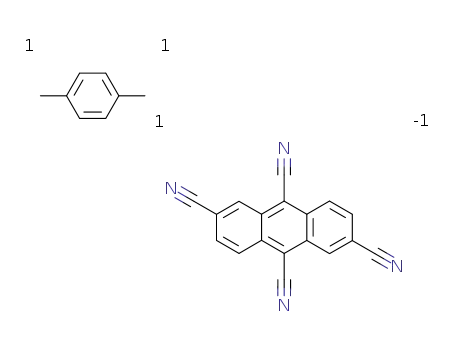 Anthracene-2,6,9,10-tetracarbonitrile; compound with p-xylene
