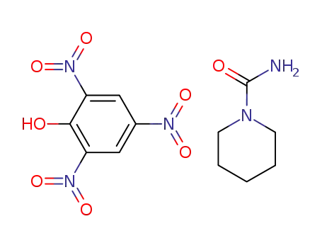 Molecular Structure of 87448-65-5 (Picric acid; compound with piperidine-1-carboxylic acid amide)