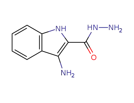 Molecular Structure of 110963-29-6 (3-Amino-1H-indole-2-carbohydrazide)
