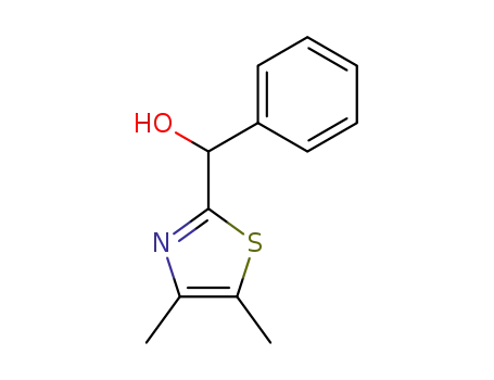 Molecular Structure of 169899-58-5 (2-(1-hydroxy-1-phenylmethyl)-4,5-dimethylthiazole)