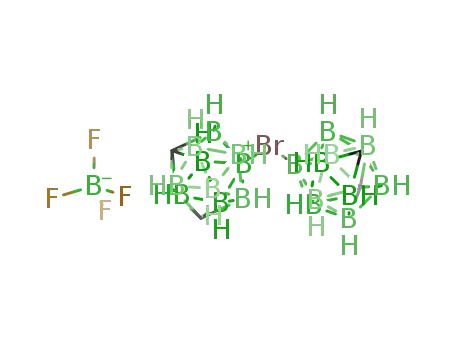 Molecular Structure of 84633-96-5 (bis-9-M-carboranylbromonium borofluoride)