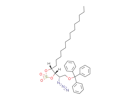 (4S,5R)-4-((S)-1-Azido-2-trityloxy-ethyl)-5-tetradecyl-[1,3,2]dioxathiolane 2,2-dioxide