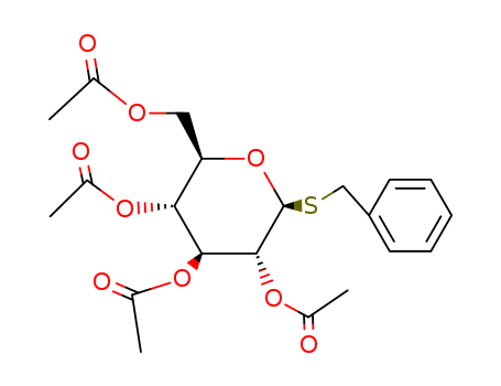 b-D-Glucopyranoside, phenylmethyl1-thio-, 2,3,4,6-tetraacetate cas  6612-63-1