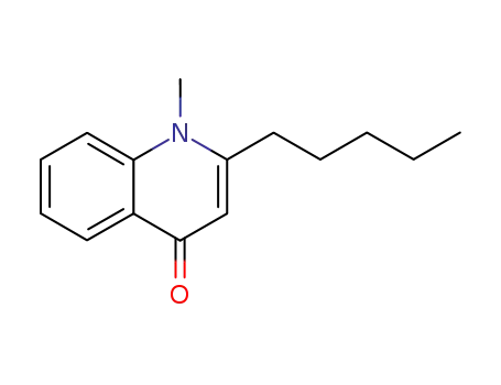 Molecular Structure of 22048-98-2 (1-Methyl-2-pentyl-4(1H)-quiline)