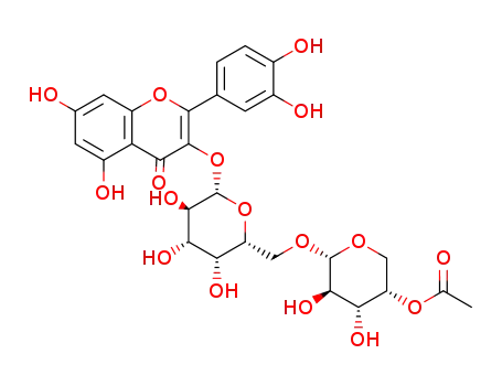 quercetin 3-O-[4'''-O-acetyl-α-L-arabinopyranosyl]-(1'''->6'')-β-D-galactopyranoside