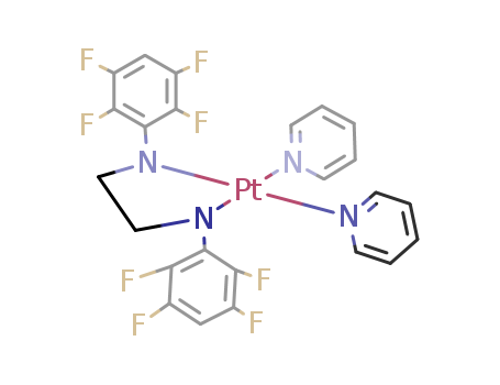 {N,N'-bis(2,3,5,6-tetrafluorophenyl)ethane-1,2-diaminato<sup>(2-)</sup>}dipyridineplatinum(II)