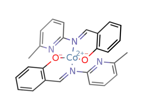 Molecular Structure of 24849-27-2 (Co(N-(6-methyl-2-pyridyl)salicylaldimine)2)