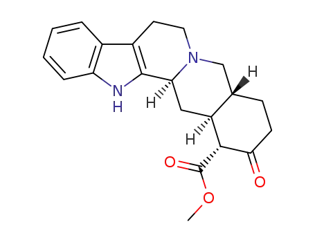 Molecular Structure of 41904-77-2 ((20α)-17-Oxoyohimban-16α-carboxylic acid methyl ester)
