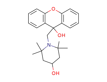 Molecular Structure of 85111-08-6 (1-(9-Hydroxy-9-xanthenyl)methyl-2,2,6,6-tetramethyl-4-piperidol)