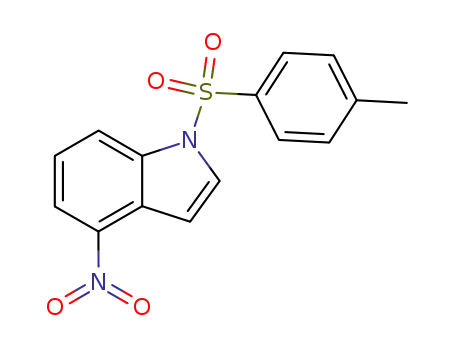 Molecular Structure of 81038-28-0 (4-nitro-1-tosylindol)