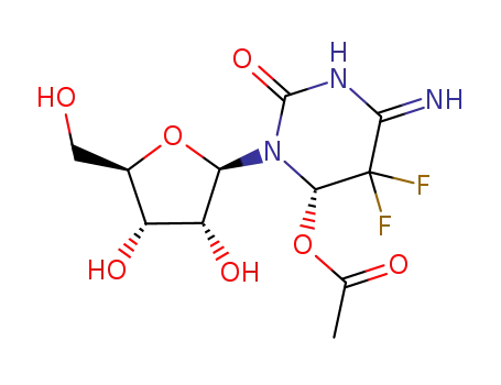 Acetic acid (S)-3-((2R,3R,4S,5R)-3,4-dihydroxy-5-hydroxymethyl-tetrahydro-furan-2-yl)-5,5-difluoro-6-imino-2-oxo-hexahydro-pyrimidin-4-yl ester