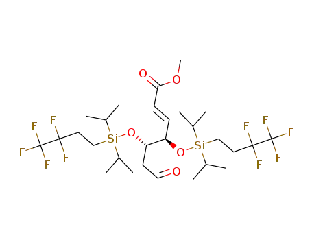 (4R,5S,2E)-methyl 4,5-bis(diisopropyl(3,3,4,4,4-pentafluorobutyl)silyloxy)-7-oxohept-2-enoate