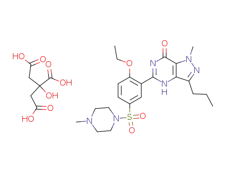 Molecular Structure of 171599-83-0 (Sildenafil citrate)