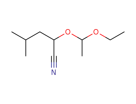 Molecular Structure of 63184-63-4 (Pentanenitrile, 2-(1-ethoxyethoxy)-4-methyl-)