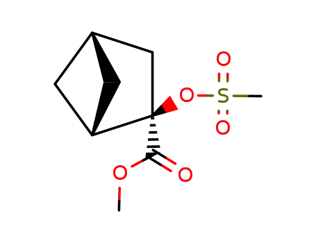 Molecular Structure of 109704-41-8 (methyl 2-mesyloxybicyclo<2.1.1>hexane-2-carboxylate)