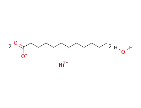 Molecular Structure of 105450-51-9 (Dodecanoic acid, nickel(2+) salt, monohydrate)