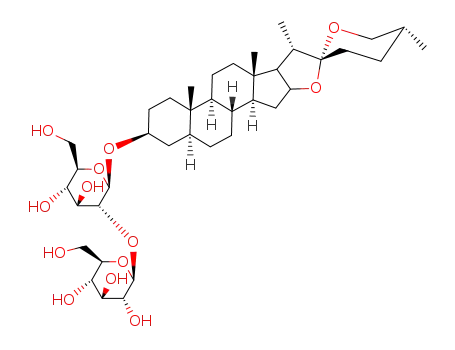 Molecular Structure of 94805-84-2 (b-D-Glucopyranoside,(3b,5a,25R)-spirostan-3-yl 2-O-b-D-glucopyranosyl- (9CI))