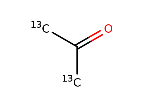 Molecular Structure of 7217-25-6 (ACETONE-1,3-13C2)